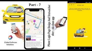 Uber - Ola Clone App - Part 7 (Taxi Booking App - Phone Login Textwatcher Design)