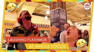 LAUGHING FLASHMOB at Whole Foods | TRY NOT TO LAUGH
