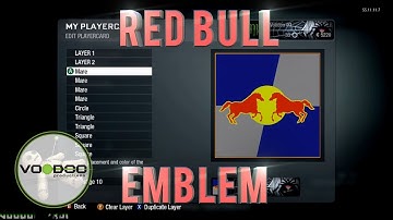 Red Bull Emblem/Logo : Call of Duty Black Ops (Emblem Editor Series) Episode 2