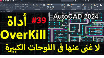 39- أداة(Overkill) فى الاوتوكاد 2024  # Ahmed Hashim