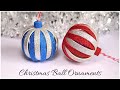 DIY Christmas Balls | Glitter Foam Christmas ornaments | DIY Christmas Decorations