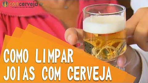 Como limpar semi jóias com cerveja?