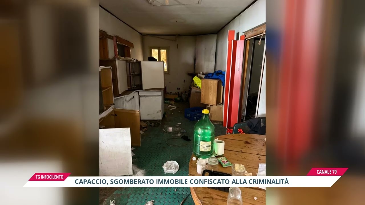 Capaccio: sgomberato immobile confiscato alla criminalità e occupato abusivamente