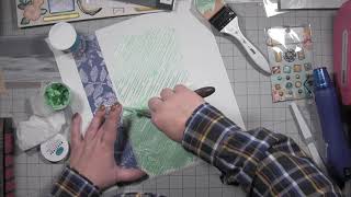Process Video 196: Scrapbook Layout: New Years Waves