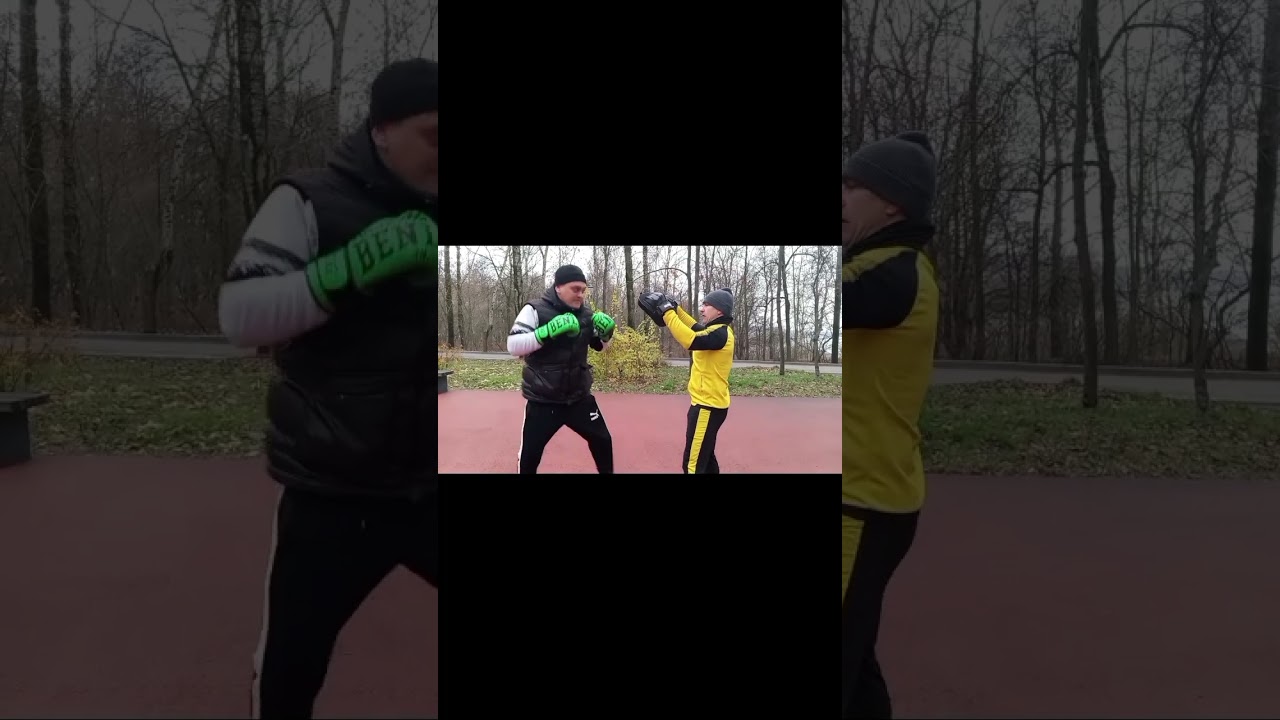 Кельчин Александр, тренировка по боксу на лапах. осень, 2025, ноябрь 