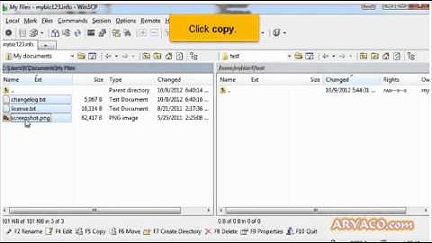 Uploading files using WinSCP