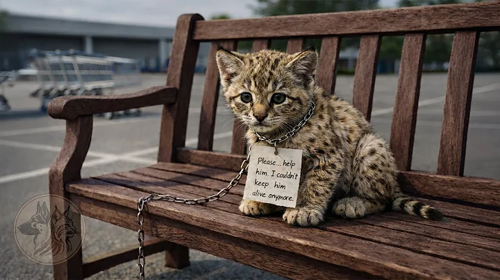 Abandoned for 12 Hours — The Bobcat Kitten Left Chained on a Supermarket Bench