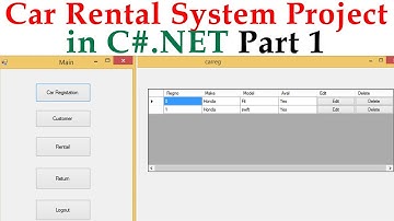Car Rental System Project.in C#.NET part 1