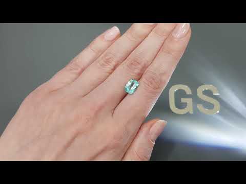 Mozambican Paraiba tourmaline in cushion cut 2.55 carats Video  № 1