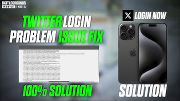 Fix BGMI Twitter Login Problem: Signature Does Not Match the Request | BGMI Login Issue iPhone/iPed