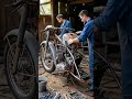 This bike was completely destroyed… 😳  Wait till you see the final result 🔥🏍️