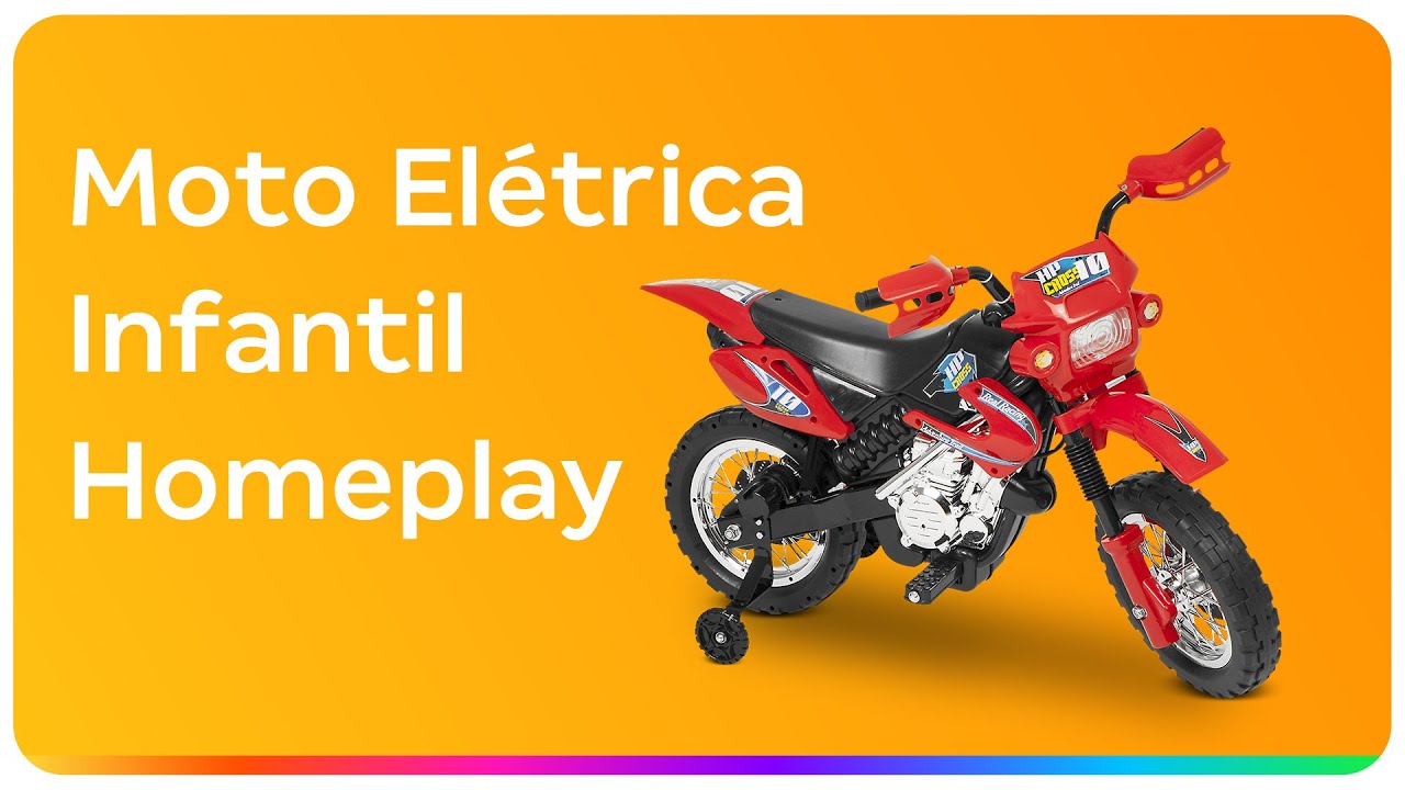 Moto Eletrica Infantil Crianca Menino Motocross - Homeplay