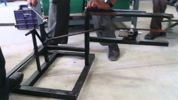 Pedal powered hacksaw- mechanical engineering mini project