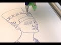 Drawing of "Nefertiti"