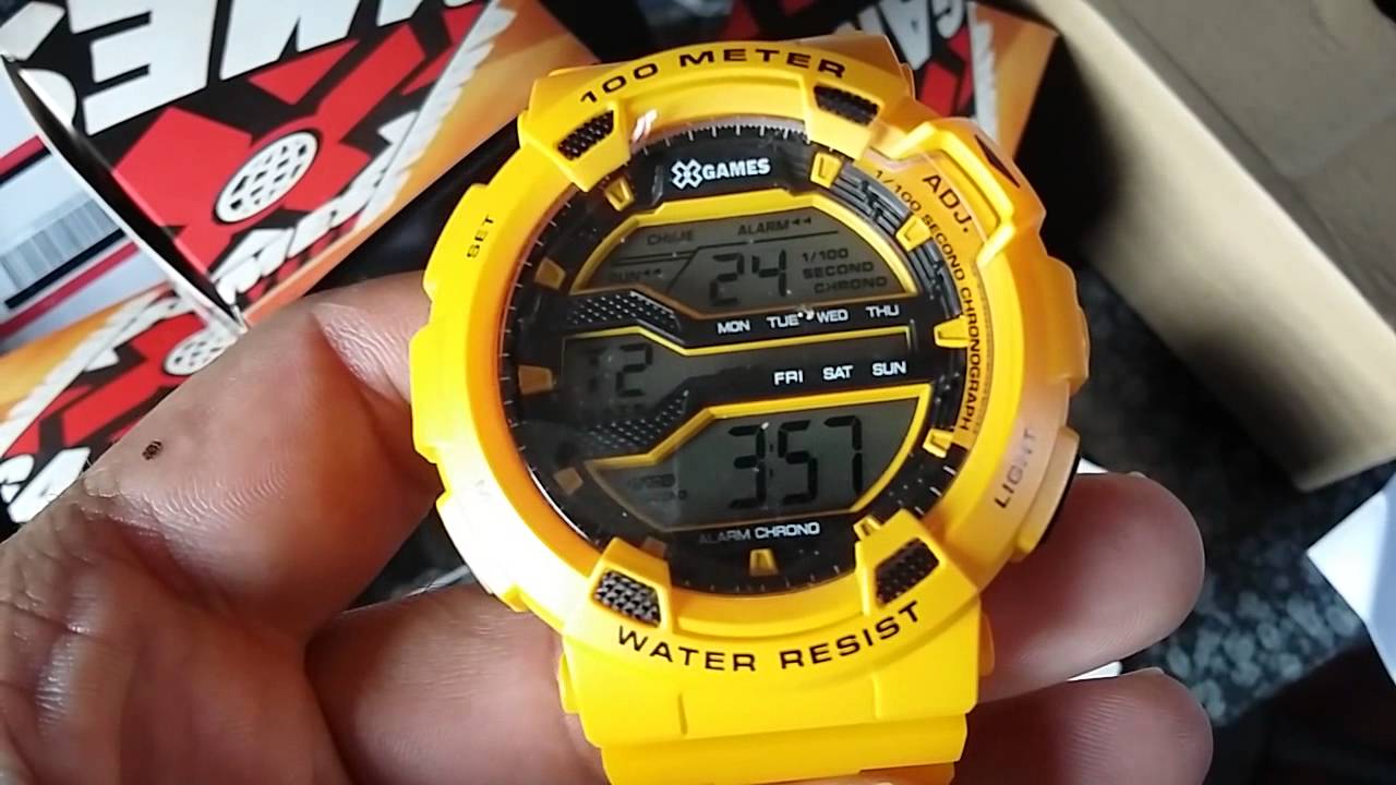 Relógio X-Games XMPPD291 BXYX Amarelo Digital - www.gigastorenet.com.br -  YouTube
