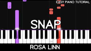 Rosa Linn - Snap (Easy Piano Tutorial)