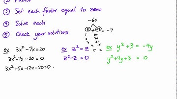 PC 11 Lesson Solving Quadratic Equations by Factoring