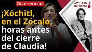 #AstilleroInforma | Chiflidos y rechazo a Xóchitl por ¿provocación? de madrugada en el Zócalo