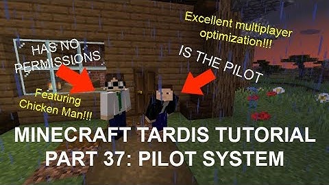 Minecraft 1.19 TARDIS Tutorial Part 37: Pilot System