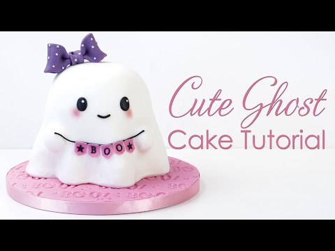 Cute Halloween Ghost Cake Tutorial