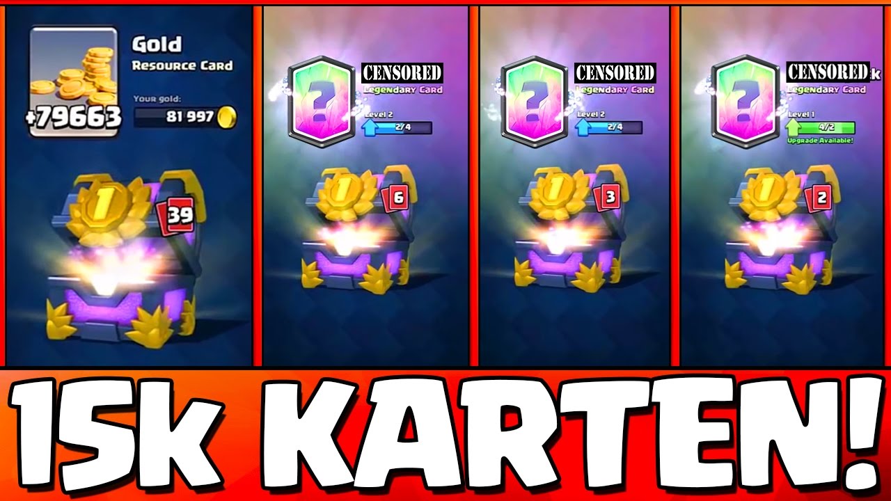 Clash Royale Legendäre Karten Im Shop Kaufen 10 LEGENDÄRE KARTEN aus einer 15,000 KARTEN TOURNAMENT KISTE! | Clash