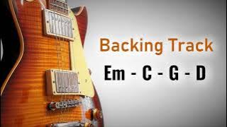 Rock Pop Backing Track E Minor | 100 BPM | Em C G D | Guitar Backing Track