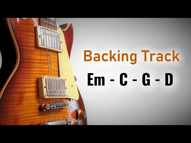 Rock Pop Backing Track E Minor | 100 BPM | Em C G D | Guitar Backing Track class=