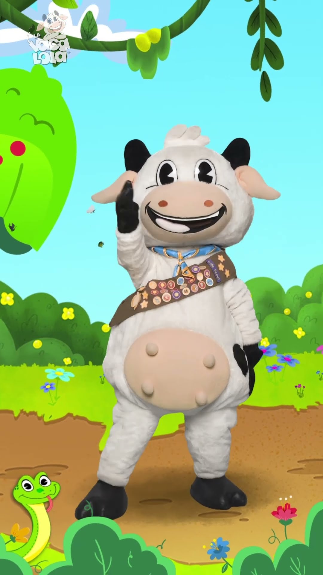 Baila junto a La Vaca Lola Soy Una Serpiente | #Shorts | #CancionesInfantiles