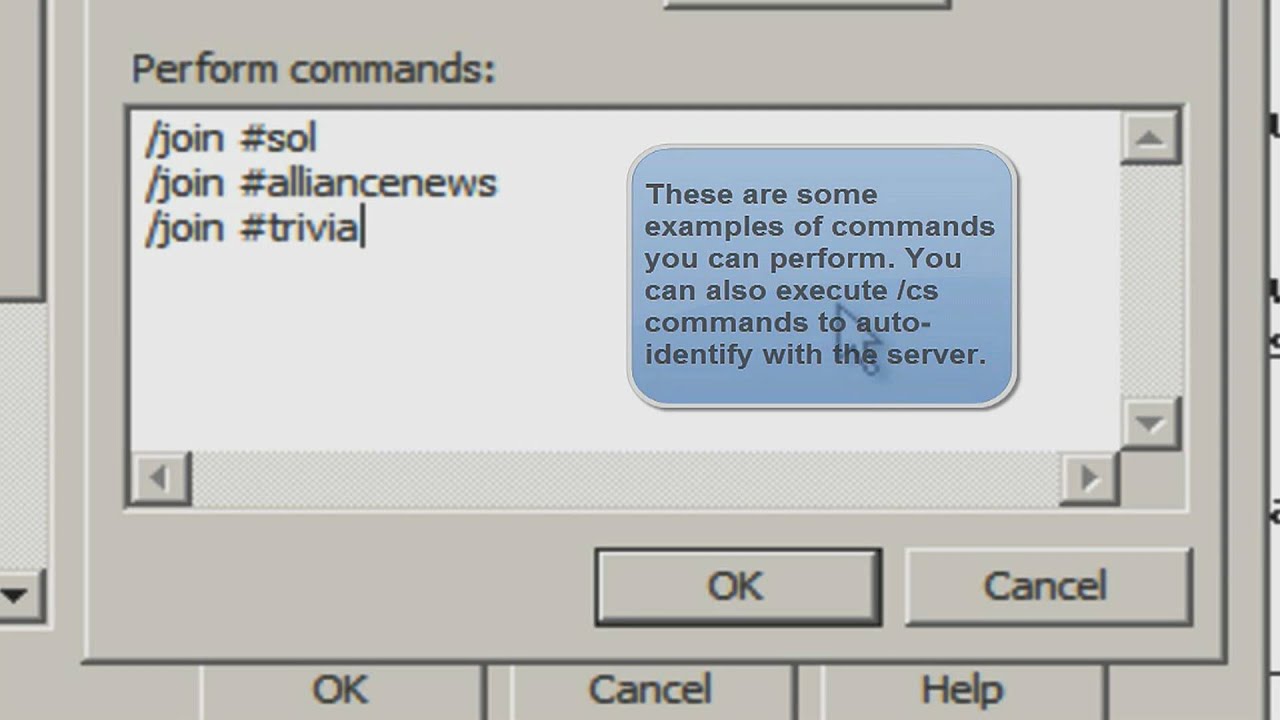 Performing Auto-Commands in IRC