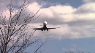 Delta Airlines MD-88 arriving at Bradley Airport with ATC