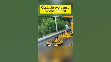 guardrail automatic obstacle avoidance hedge trimmerobstacle avoiding hedge machine #grasscutting