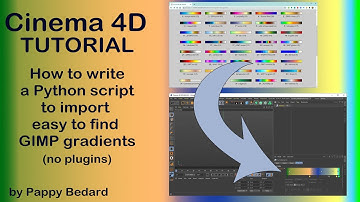Import Gradients to Cinema 4D, Tutorial and script