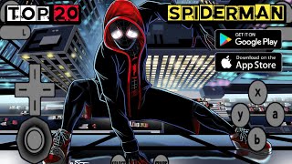 All Spiderman Games For Android 2024 l Top 20 New Spiderman Games For Android 2024 l @OneOnGamer