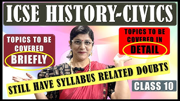 HCG - HISTORY & CIVICS IMPORTANT TOPICS | ICSE BOARD CLASS 10 | CHAPTER WISE TOPIC WISE ANALYSIS