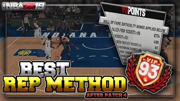 NBA 2K19 | HOW TO GET REP UP FAST AFTER PATCH 4 FOR ALL ARCHETYPES! (100% Quick and Easy Method)