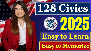 🛑 128 CIVICS QUESTIONS & FULL ANSWERS for U.S. Citizenship Interview 2025 (Random Order & 2X #n400