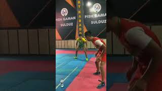 Mohammad Reza Chiyane Practicing Diving Knee Hold 