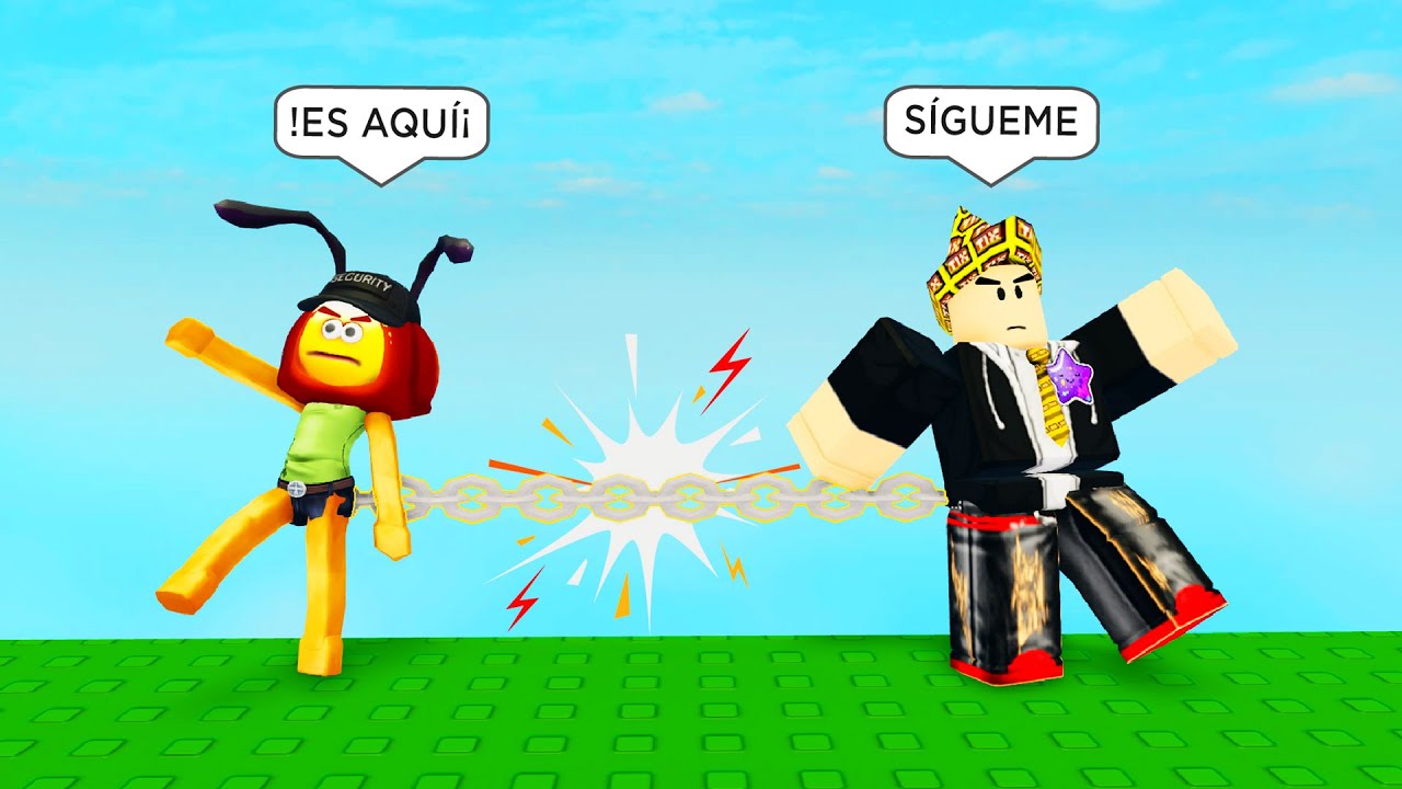 ENCADENADO CON @SATSHAJUEGA  (Roblox) MOMENTOS DIVERTIDOS