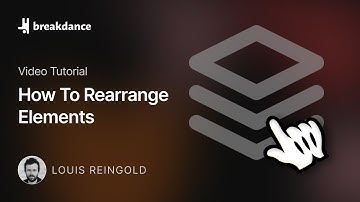How To Rearrange & Reorder Elements On Your Page In Breakdance