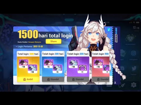 1500 hari total Login Hyperion Honkai Impact 3rd