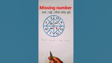Missing number reasoning questions solve // ssc cgl chsl mts gd rrbntpc ctat
