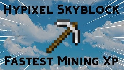 New FASTEST MINING XP METHOD!!!!! Hypixel Skyblock