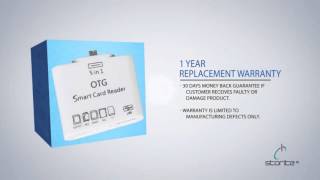 Storite 5 In 1 OTG USB 2.0 Micro Card Reader - White screenshot 5