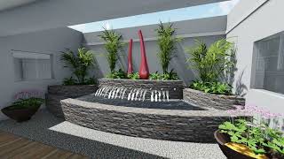 Atrium Water feature  - Living Green Landscapes