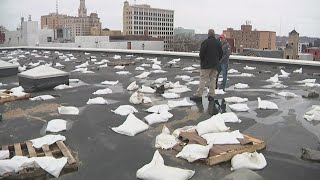 Scott County sheriff tours leaky jail roof damage following storm