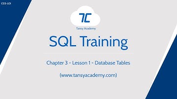 Tansy SQL Course | Database Table | Chapter 3 | Lesson 1