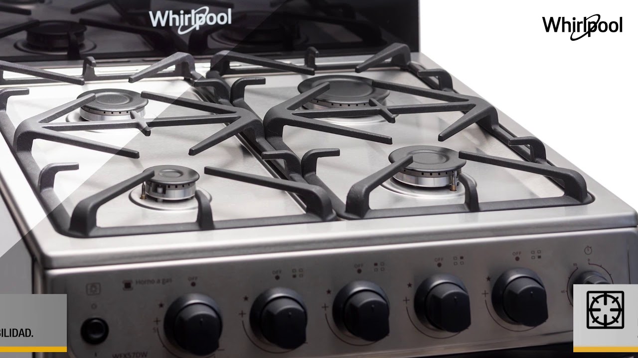 Cocina Multigas Whirlpool Wf560xt 4 Hornallas 71l Acero Inox - Herrabox