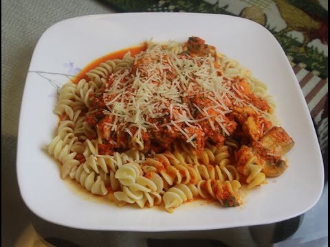 Pasta With Roasted Red Pepper Sauce Recipe
