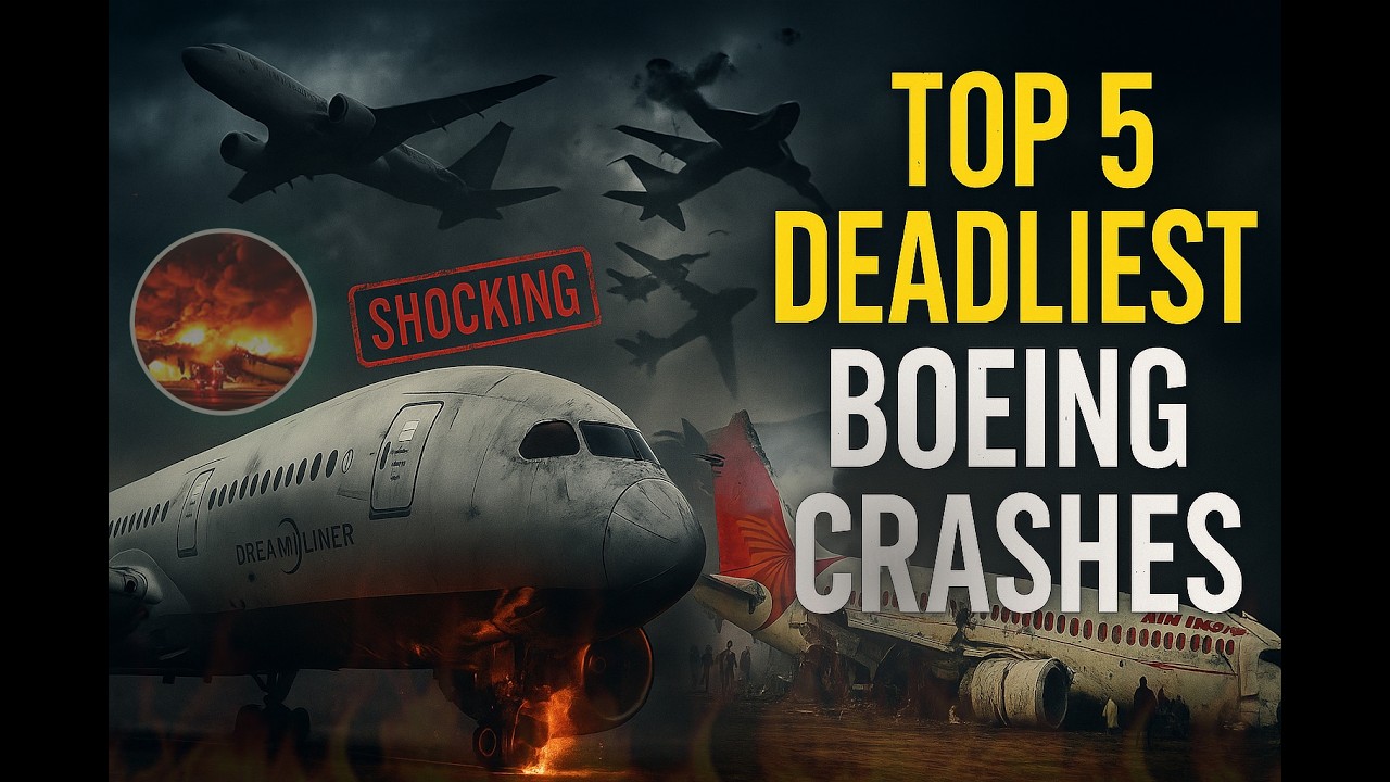 TOP 5 DEADLIEST BOEING CRASHES || Biggest Boeing plane crashes ever in ...