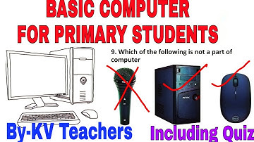 Computer Basics for Primary Classes / KV students / Computer / Including QUIZ for Testing